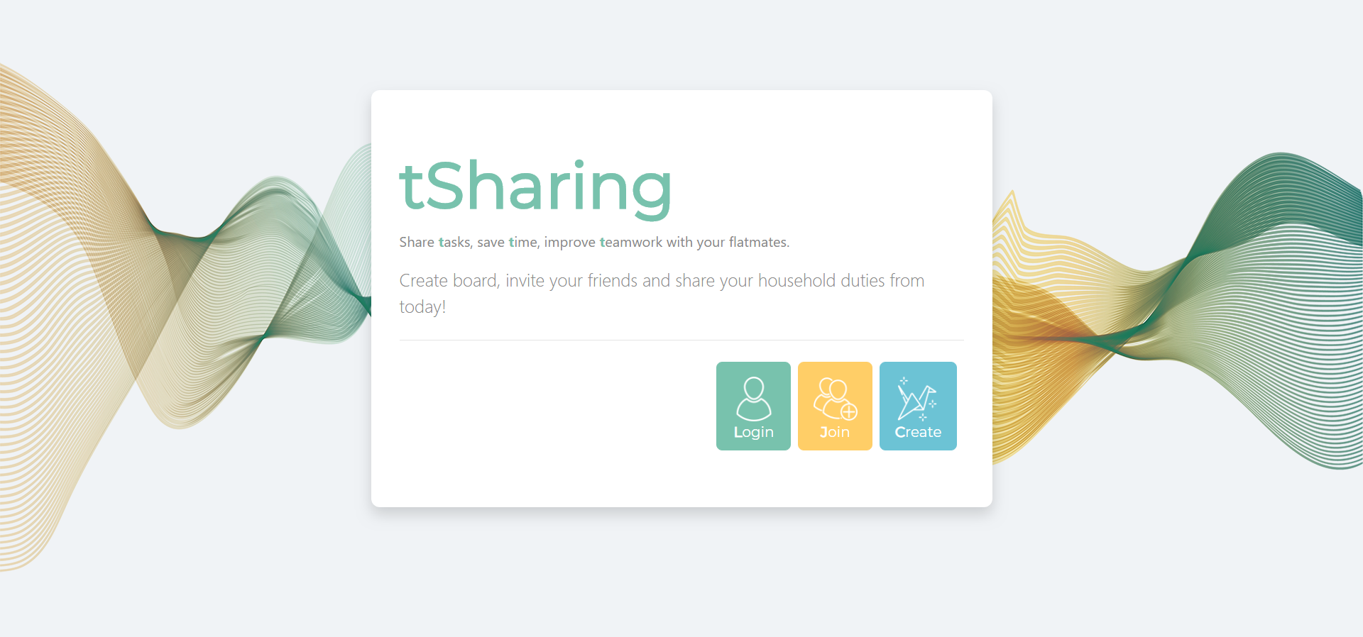 tSharing home page